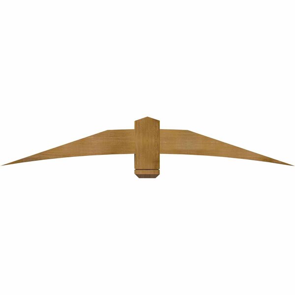 Ekena Millwork Bellingham Rough Sawn Timber Gable Bracket, Western Red Cedar, 72"W x 12"H x 6"D x 6"F, 4/12 Pitch GBW072X12X0606BEL00RWR - main